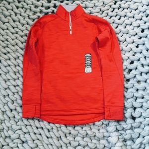 NWT Majestic Red Half Zip/Pullover Fleece Lined
